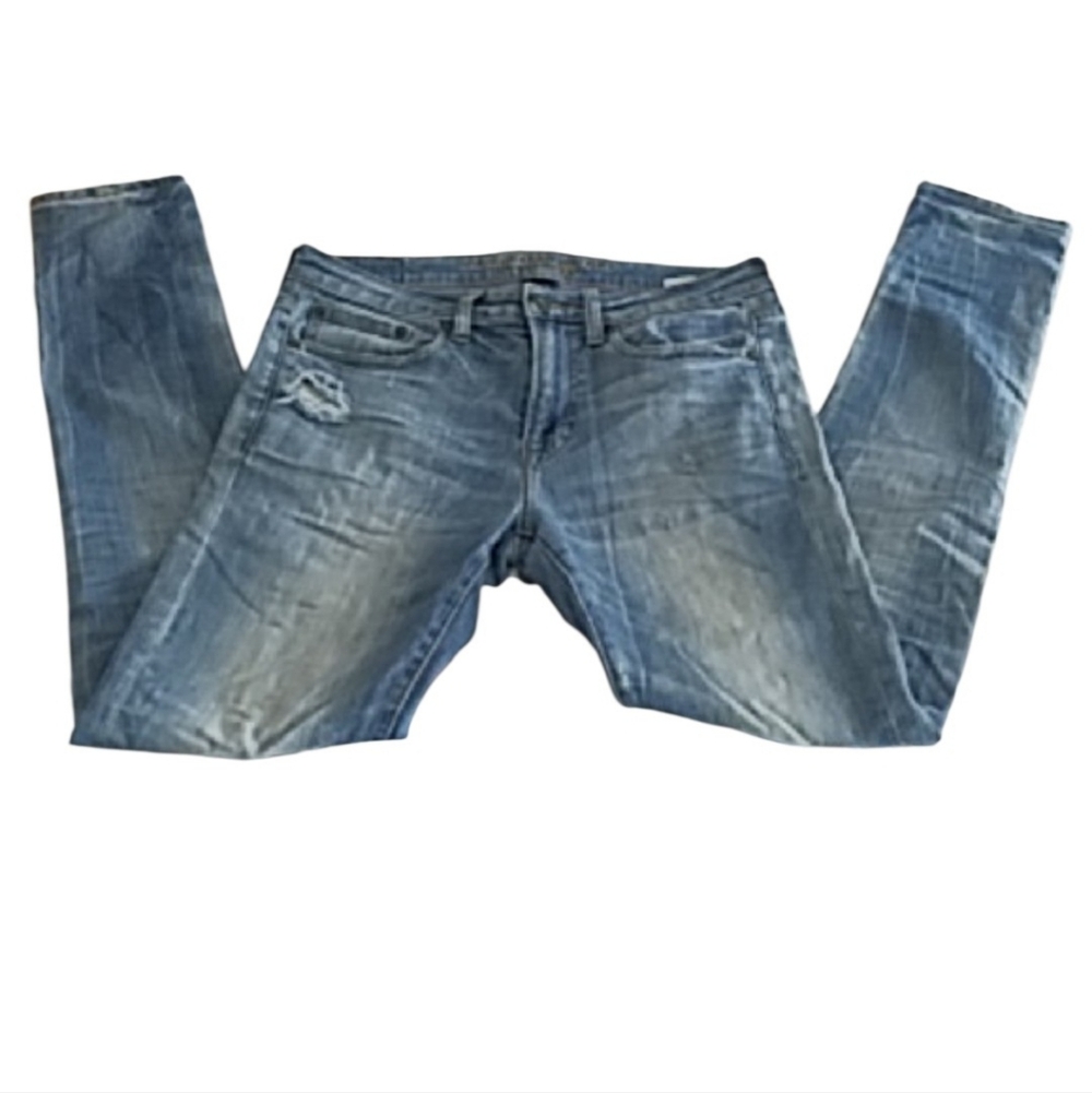 American Eagle Active Flex Destroyed Distressed Blue Jeans